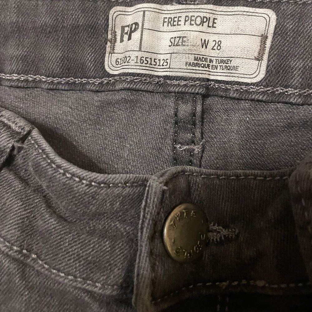 Free People Charcoal Ankle Jeans - Picture 5 of 5